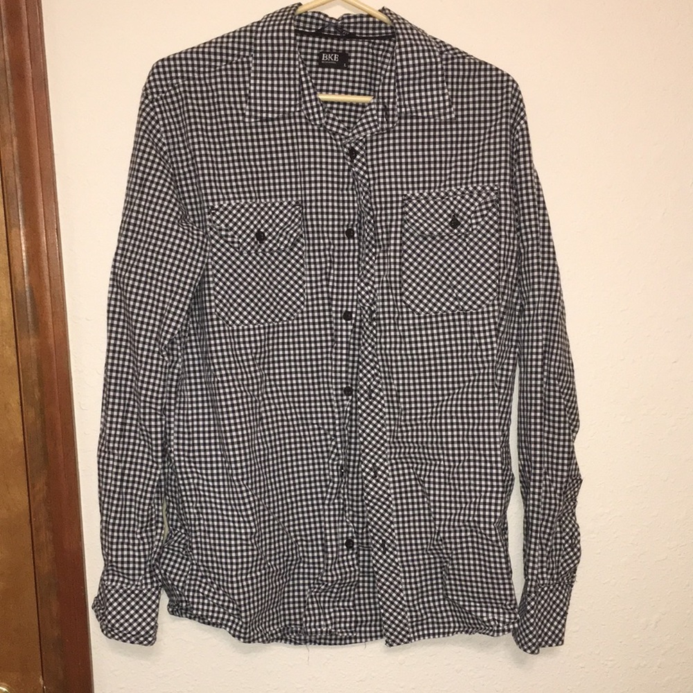 BKE black and white flannel.